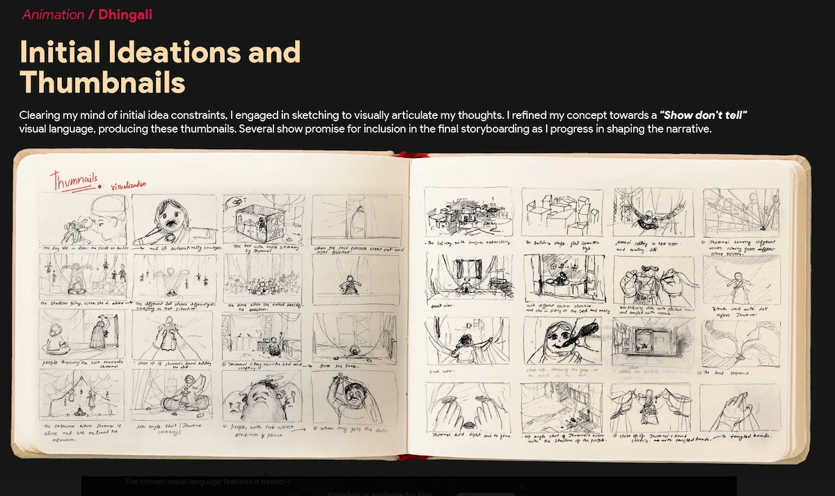 Contoh Portofolio Animator