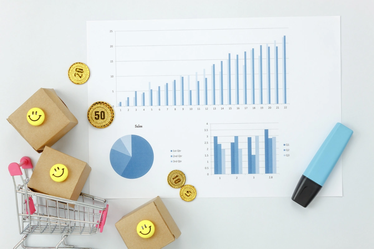 Grafik Batang Data Penjualan Bulanan
