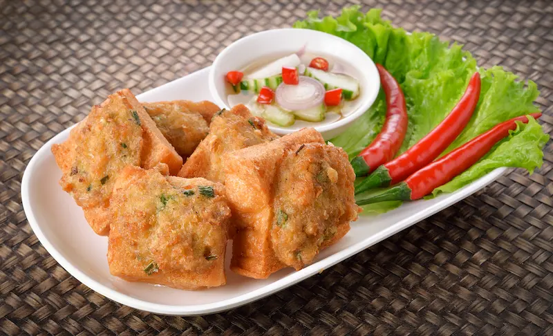 tahu bakso pedas
